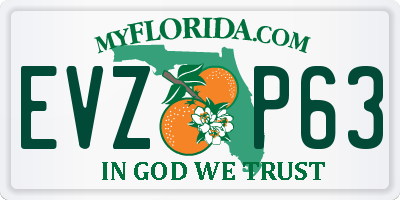 FL license plate EVZP63
