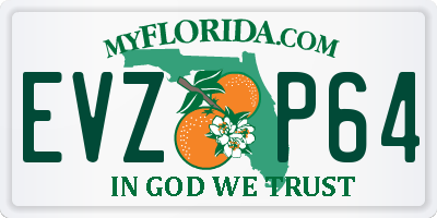 FL license plate EVZP64