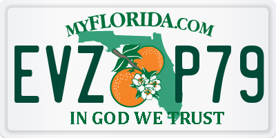FL license plate EVZP79