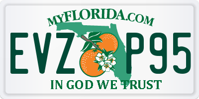 FL license plate EVZP95