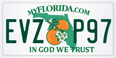 FL license plate EVZP97