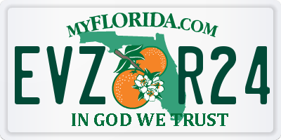 FL license plate EVZR24