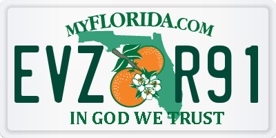 FL license plate EVZR91