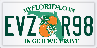 FL license plate EVZR98