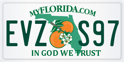 FL license plate EVZS97