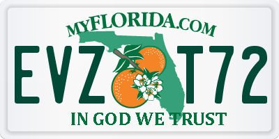 FL license plate EVZT72