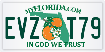FL license plate EVZT79