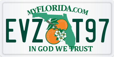 FL license plate EVZT97