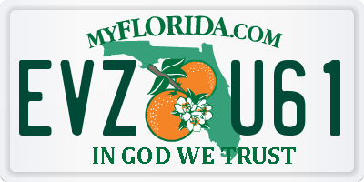 FL license plate EVZU61