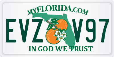FL license plate EVZV97