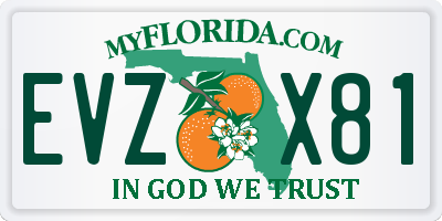 FL license plate EVZX81
