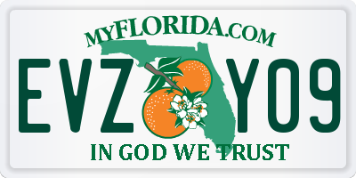 FL license plate EVZY09