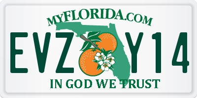 FL license plate EVZY14