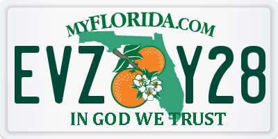 FL license plate EVZY28