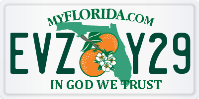 FL license plate EVZY29