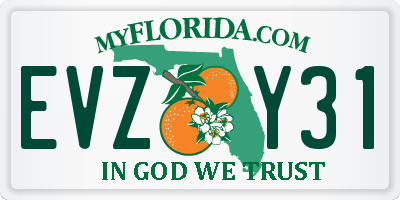 FL license plate EVZY31