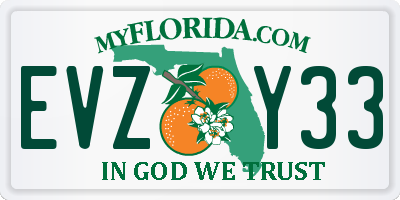 FL license plate EVZY33