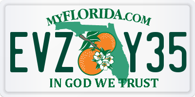 FL license plate EVZY35