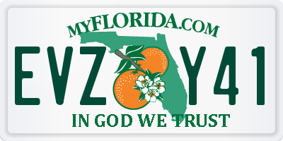 FL license plate EVZY41