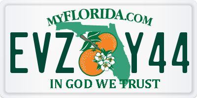 FL license plate EVZY44