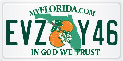 FL license plate EVZY46