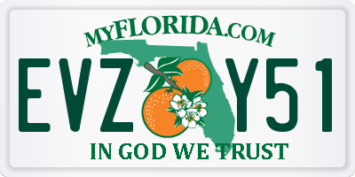 FL license plate EVZY51