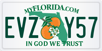 FL license plate EVZY57