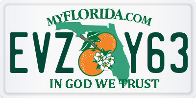 FL license plate EVZY63