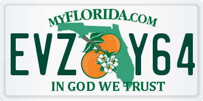 FL license plate EVZY64