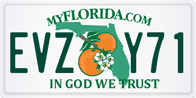 FL license plate EVZY71
