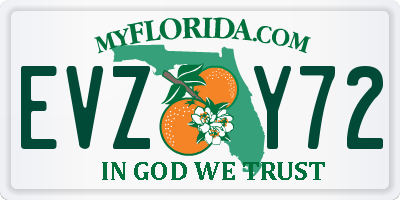 FL license plate EVZY72