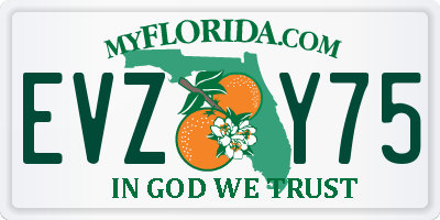 FL license plate EVZY75