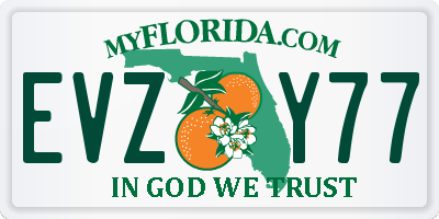 FL license plate EVZY77