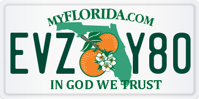 FL license plate EVZY80