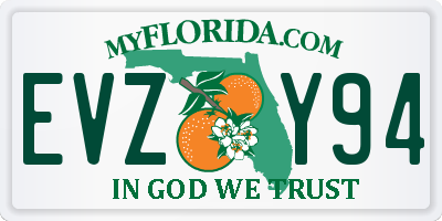 FL license plate EVZY94