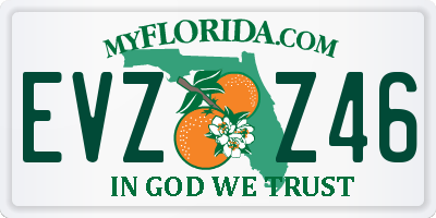 FL license plate EVZZ46