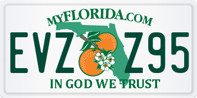 FL license plate EVZZ95