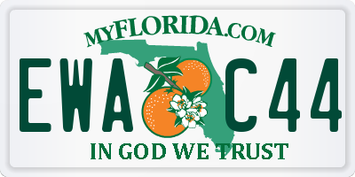 FL license plate EWAC44