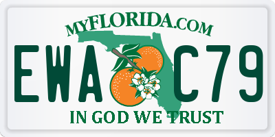 FL license plate EWAC79