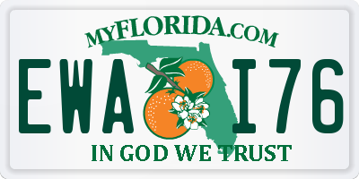 FL license plate EWAI76
