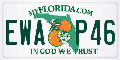 FL license plate EWAP46