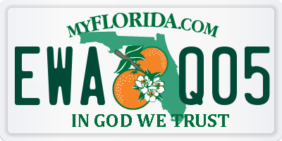 FL license plate EWAQ05