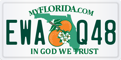 FL license plate EWAQ48