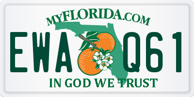 FL license plate EWAQ61