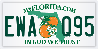 FL license plate EWAQ95