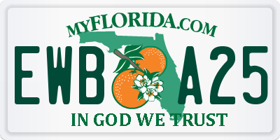 FL license plate EWBA25
