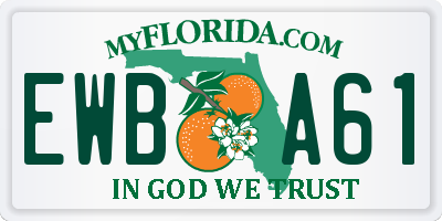 FL license plate EWBA61