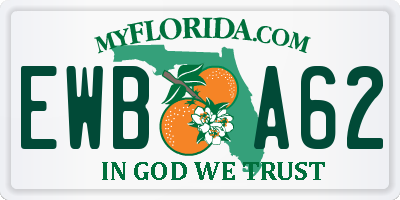 FL license plate EWBA62