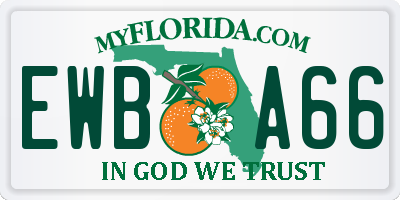 FL license plate EWBA66