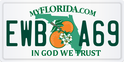 FL license plate EWBA69